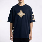 Khawab – Beige Story T-Shirt with Sack Texture & Urdu Poetry