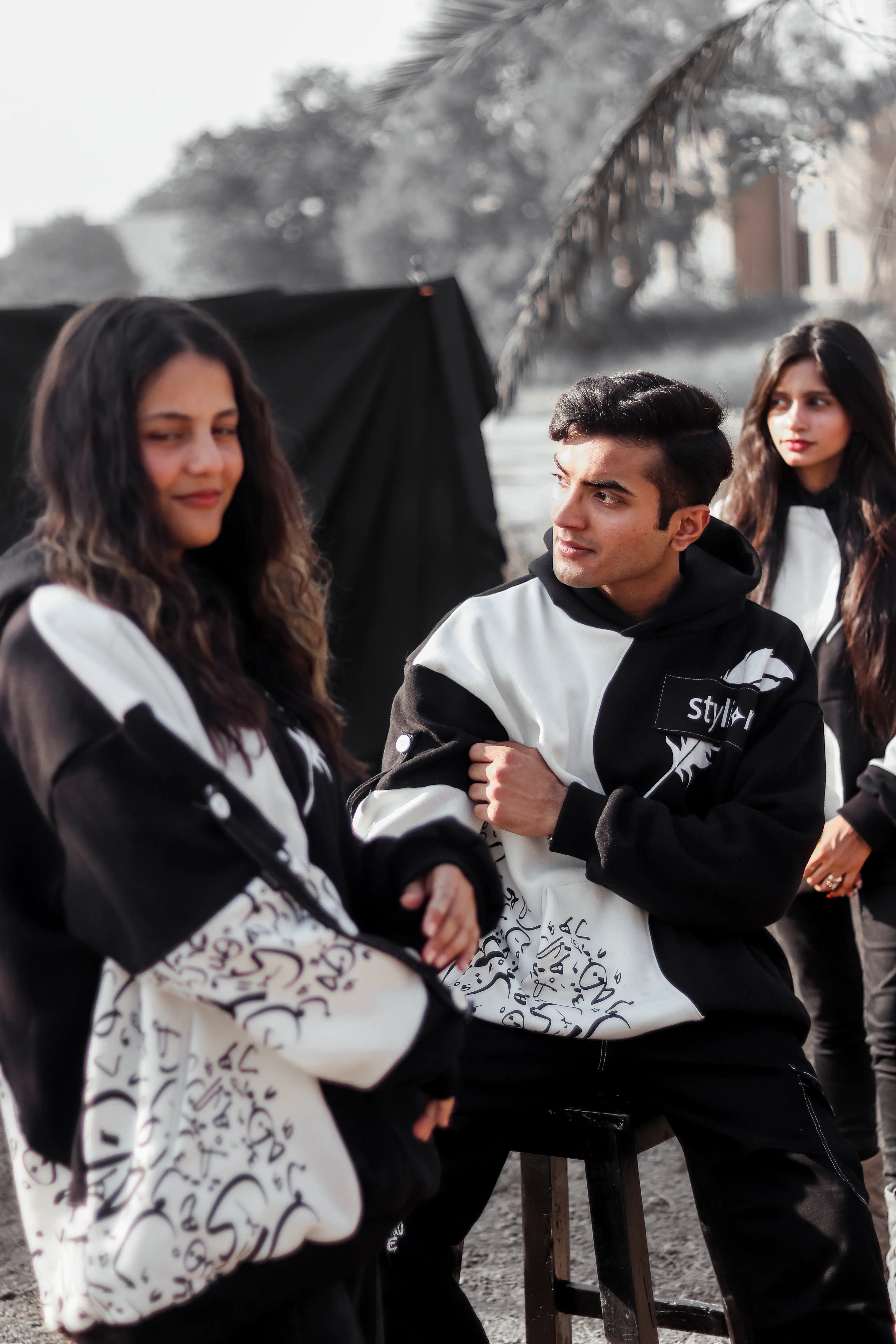 Qalam Beige Hoodie – 450 GSM Premium Art Piece