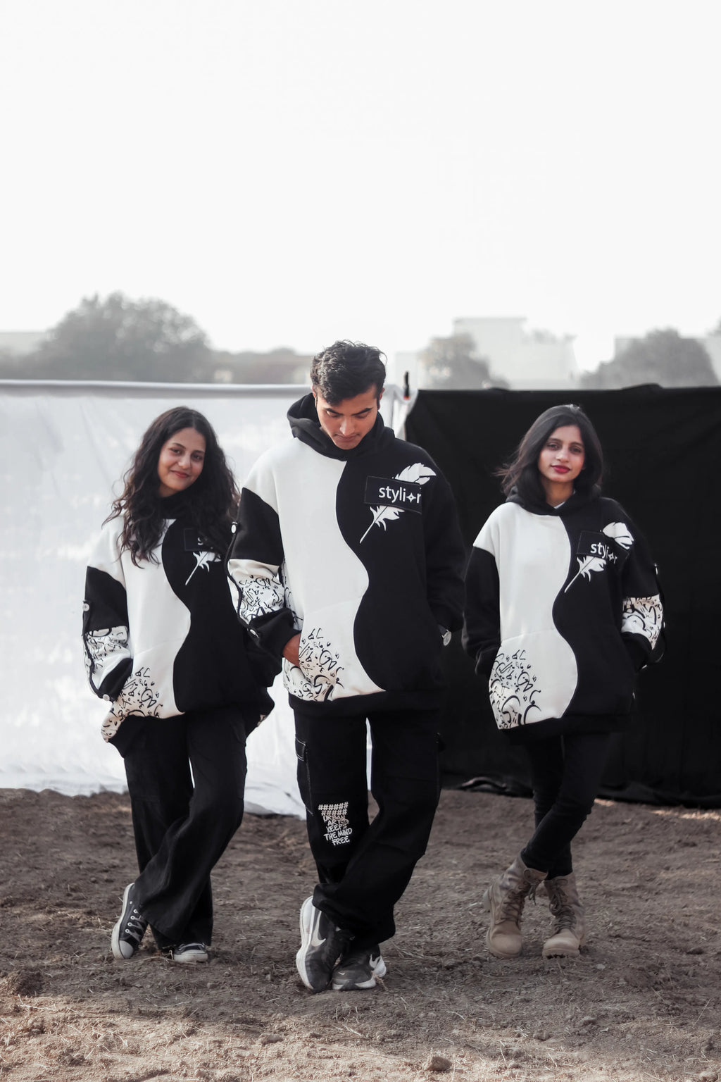 Qalam Beige Hoodie – 450 GSM Premium Art Piece