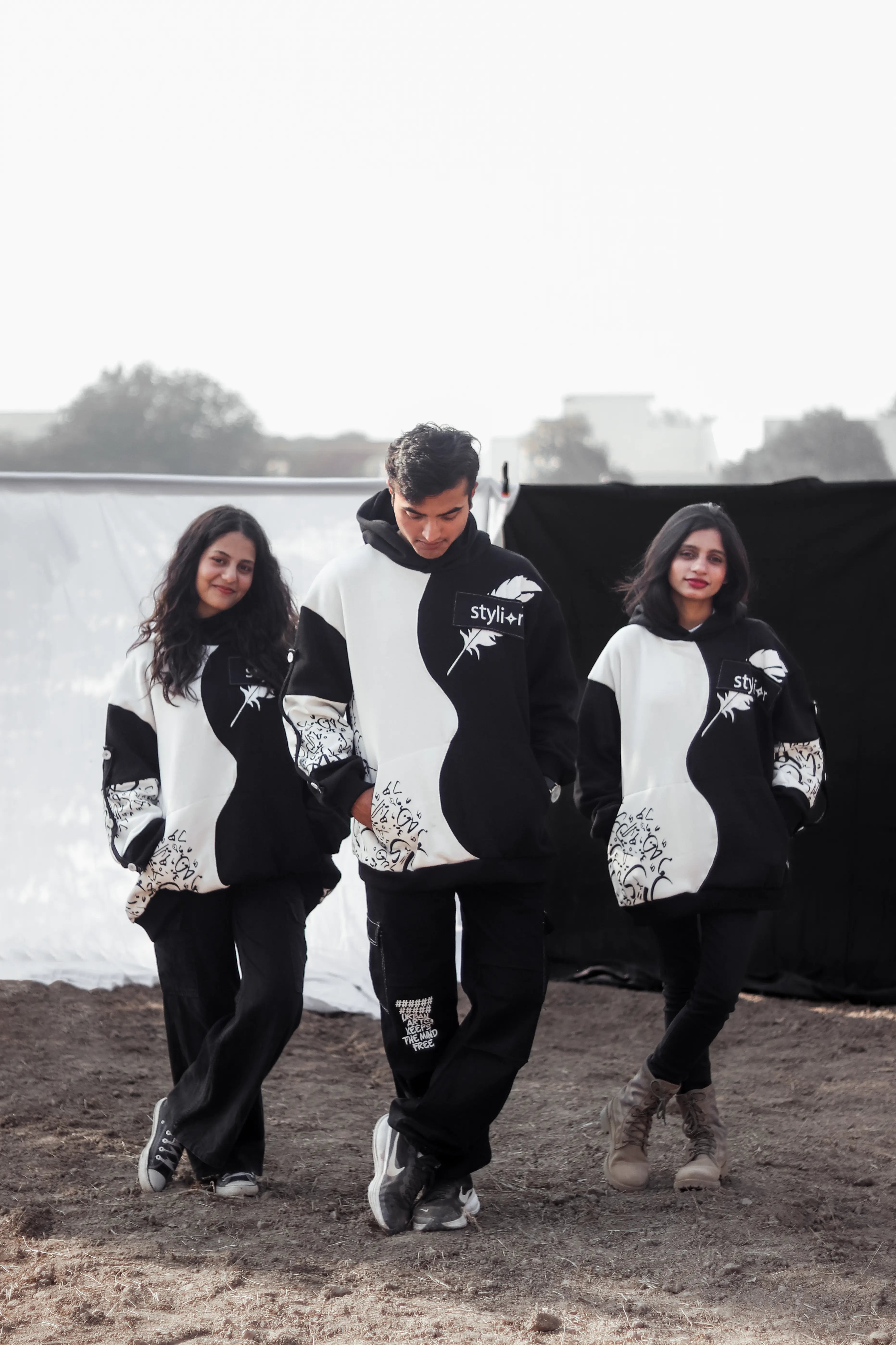 Qalam Beige Hoodie – 450 GSM Premium Art Piece